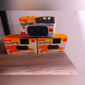 Vintage Kodak FunSaver 35mm Cameras (3) Lot ( Exp 1993)